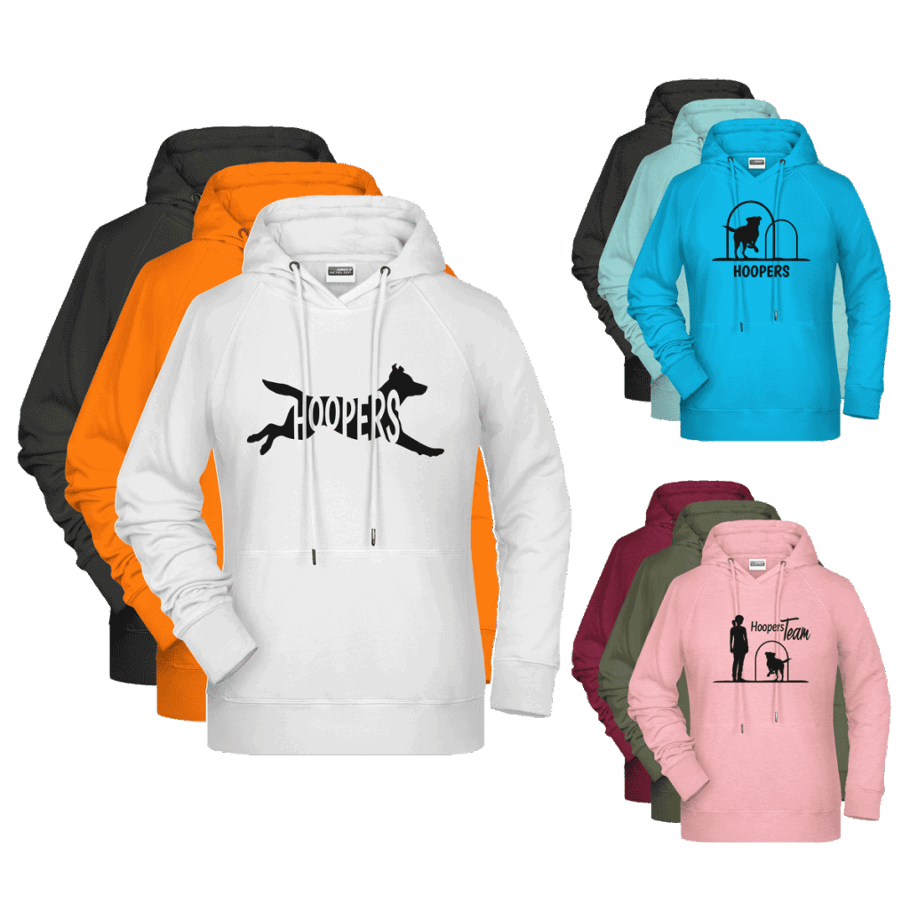 Herren Hoodie mit Hoopers Motiven von Paw Passion