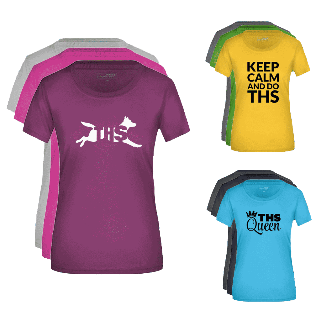 Damen Sportshirt mit THS Motiven von Paw Passion