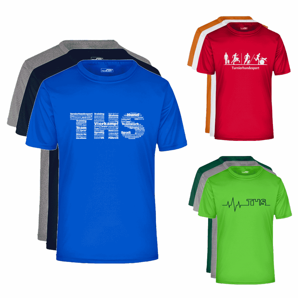 Herren Sportshirt mit THS Motiven von Paw Passion